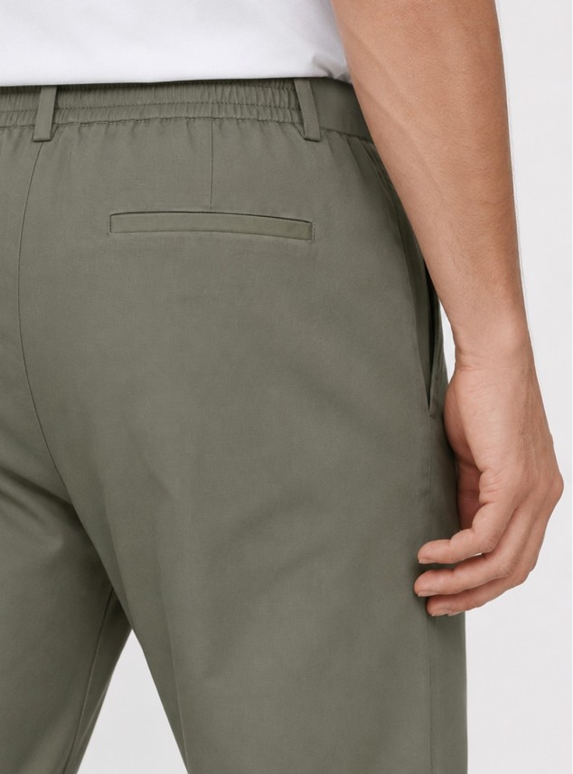 Pantalón Liso Spandex Regular Fit Verde Piero Butti Pantalón Liso Spandex Regular Fit Verde Piero Butti