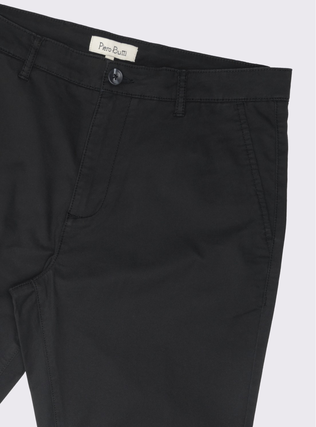Pantalón Chino Spandex Regular Fit Negro Piero Butti Pantalón Chino Spandex Regular Fit Negro Piero Butti