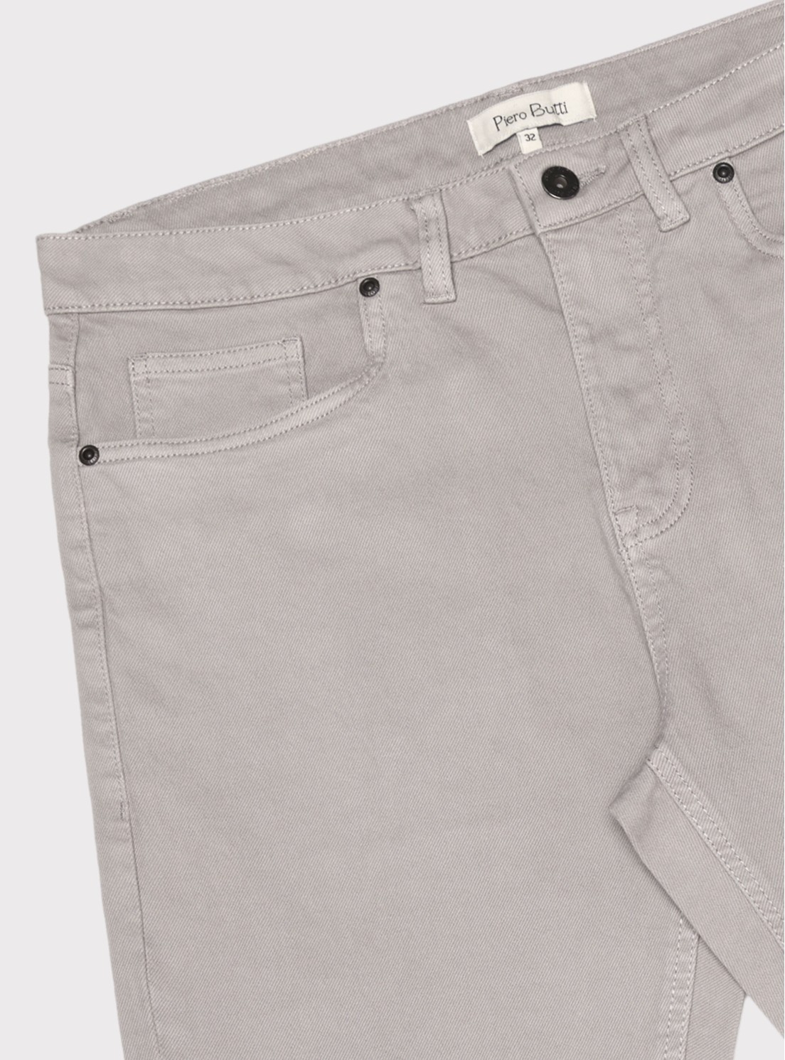 Pantalón Stone Wash Regular Fit Gris Piero Butti Pantalón Stone Wash Regular Fit Gris Piero Butti