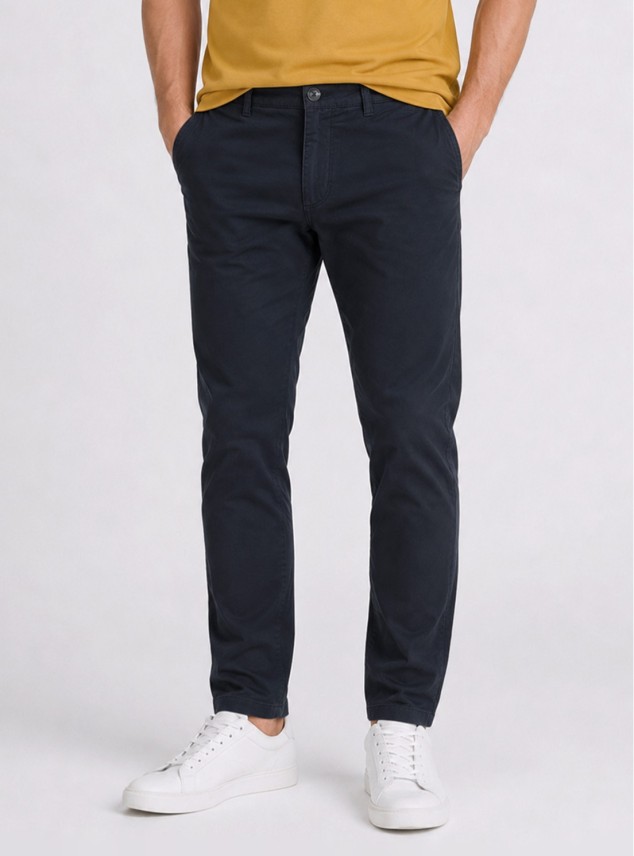 Pantalón Chino Spandex Regular Fit Azul Marino Piero Butti Pantalón Chino Spandex Regular Fit Azul Marino Piero Butti