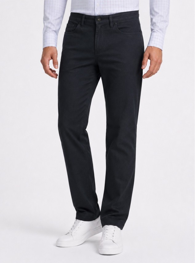 Pantalón Stone Wash Regular Fit Azul Marino Piero Butti Pantalón Stone Wash Regular Fit Azul Marino Piero Butti