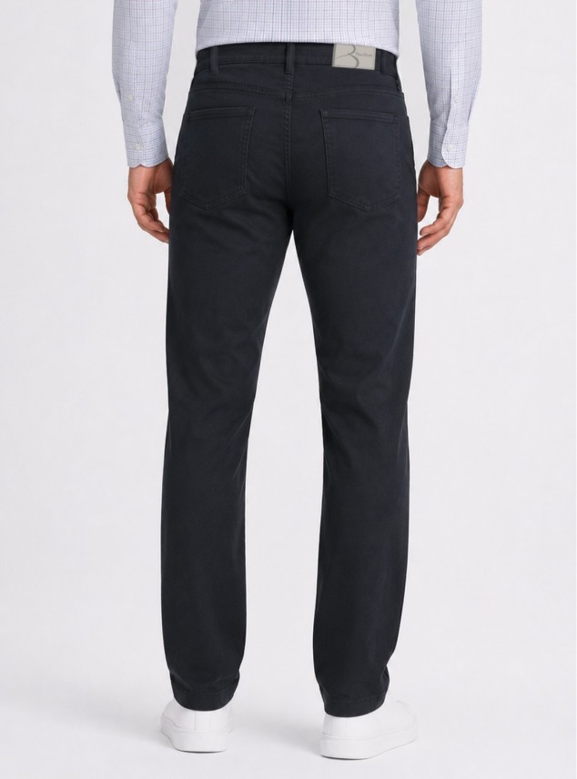 Pantalón Stone Wash Regular Fit Azul Marino Piero Butti Pantalón Stone Wash Regular Fit Azul Marino Piero Butti