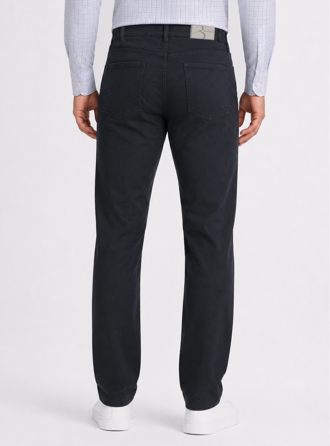 Pantalón Stone Wash Regular Fit Azul Marino Piero Butti Pantalón Stone Wash Regular Fit Azul Marino Piero Butti