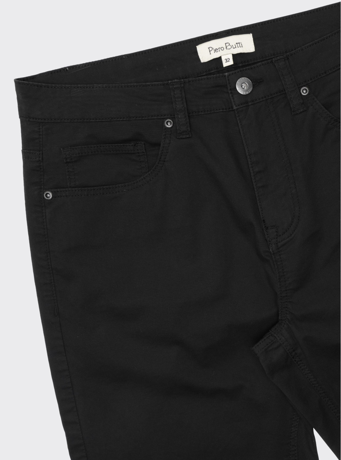 Pantalón 5 Pocket Spandex Regular Fit Negro Piero Butti Pantalón 5 Pocket Spandex Regular Fit Negro Piero Butti