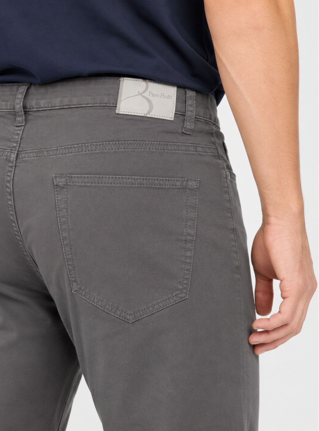 Pantalón 5 Pocket Spandex Regular Fit Gris Piero Butti Pantalón 5 Pocket Spandex Regular Fit Gris Piero Butti