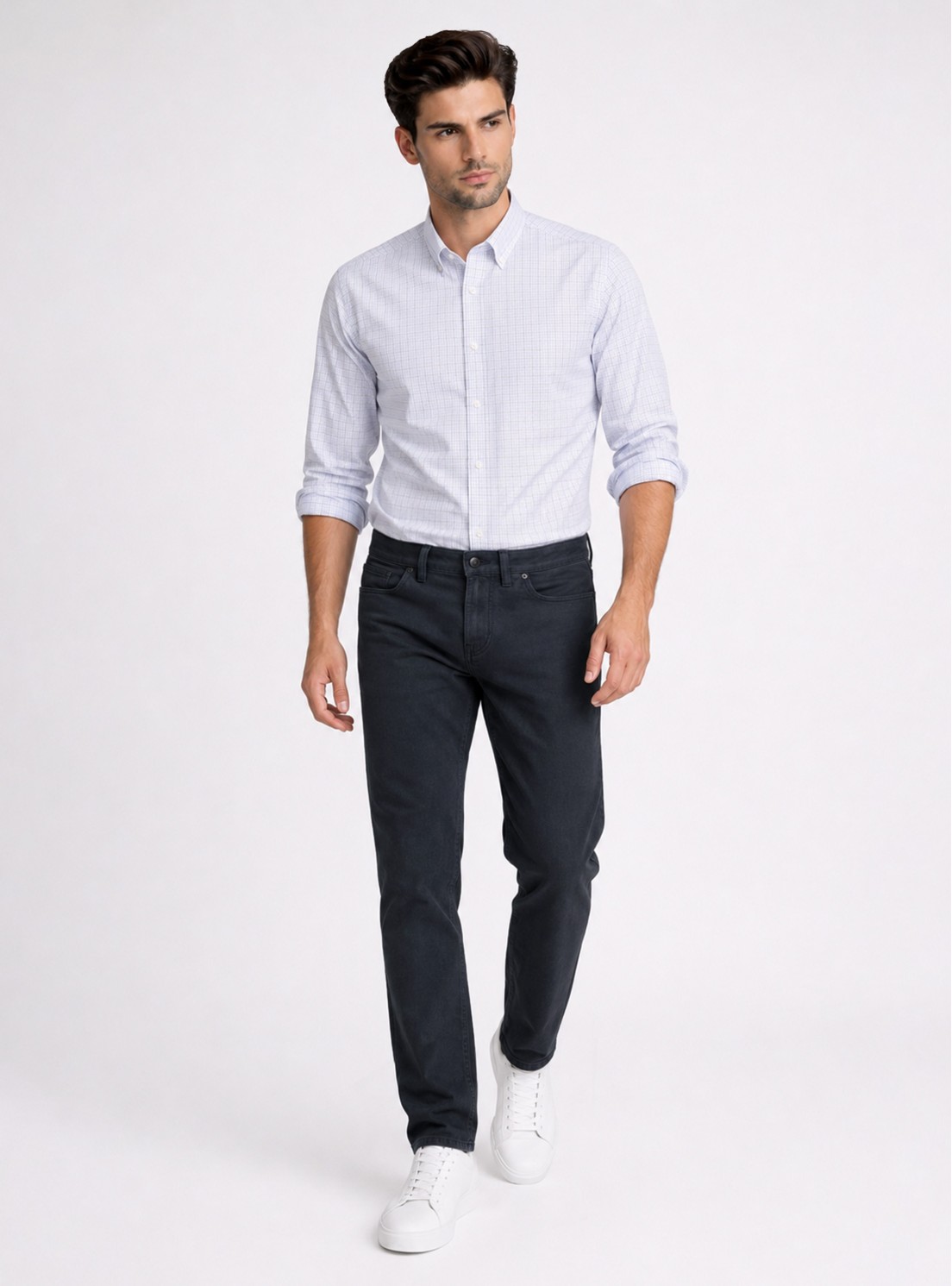 Pantalón Stone Wash Regular Fit Azul Marino Piero Butti Pantalón Stone Wash Regular Fit Azul Marino Piero Butti