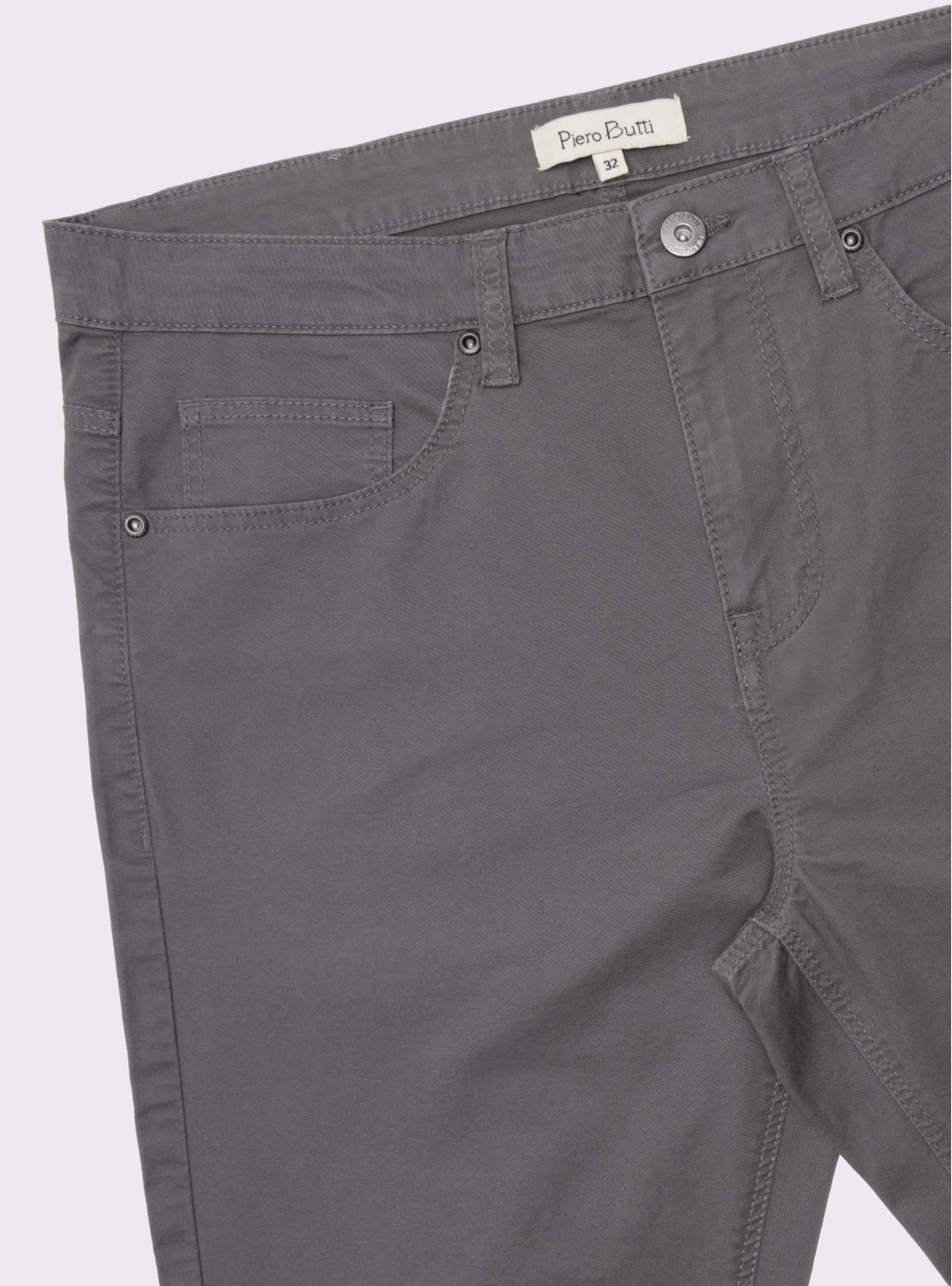 Pantalón 5 Pocket Spandex Regular Fit Gris Piero Butti Pantalón 5 Pocket Spandex Regular Fit Gris Piero Butti