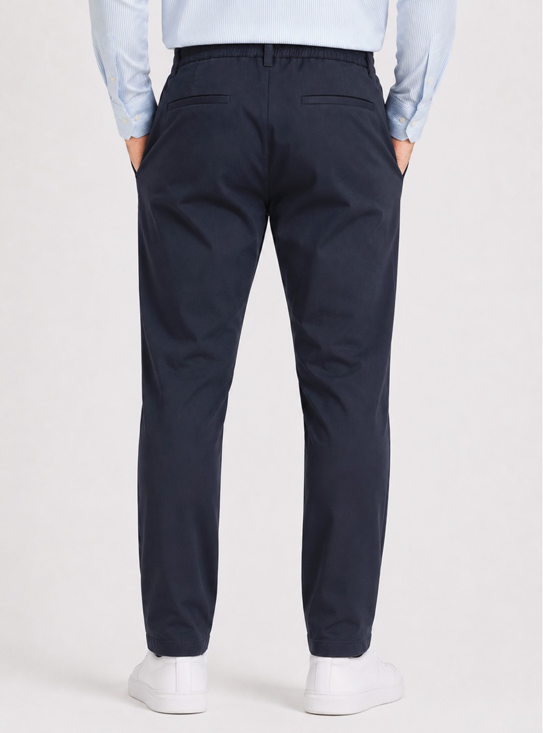 Pantalón Liso Spandex Regular Fit Azul Marino Piero Butti Pantalón Liso Spandex Regular Fit Azul Marino Piero Butti