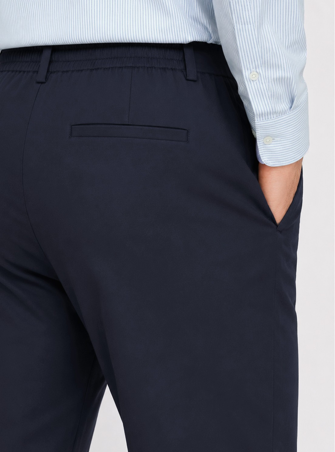 Pantalón Liso Spandex Regular Fit Azul Marino Piero Butti Pantalón Liso Spandex Regular Fit Azul Marino Piero Butti
