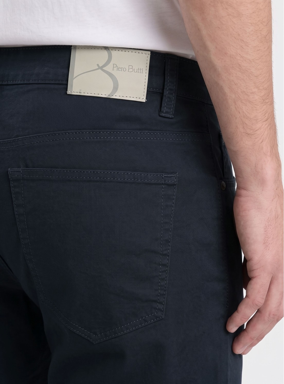Pantalón 5 Pocket Spandex Regular Fit Azul Marino Piero Butti Pantalón 5 Pocket Spandex Regular Fit Azul Marino Piero Butti