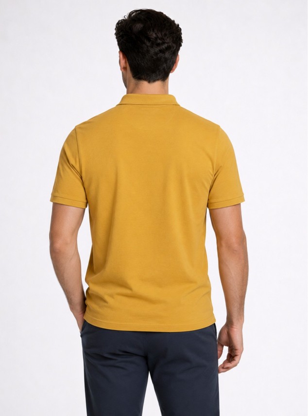 Polera Pique Regular Fit Mostaza Piero Butti Polera Pique Regular Fit Mostaza Piero Butti