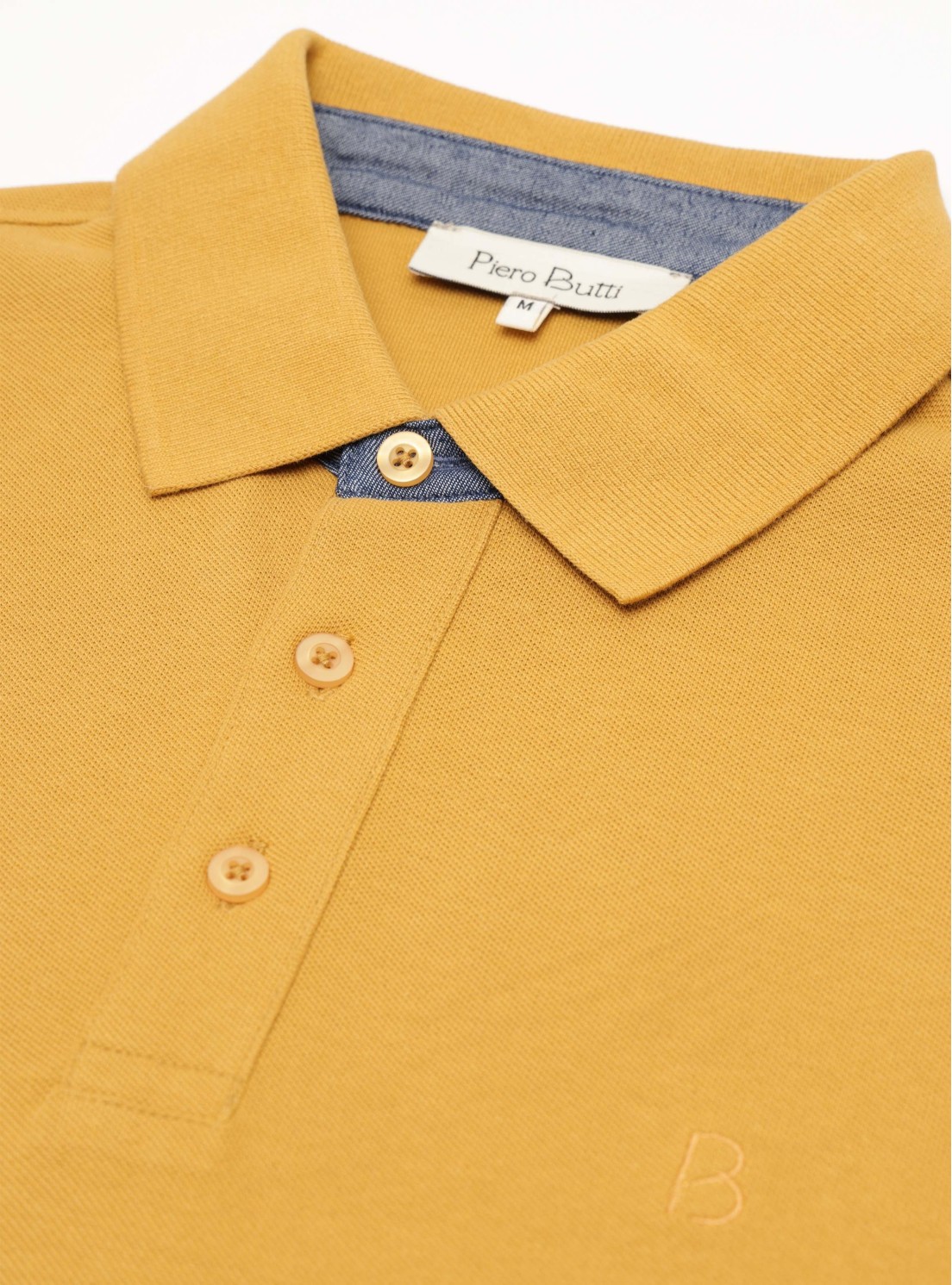 Polera Pique Regular Fit Mostaza Piero Butti Polera Pique Regular Fit Mostaza Piero Butti