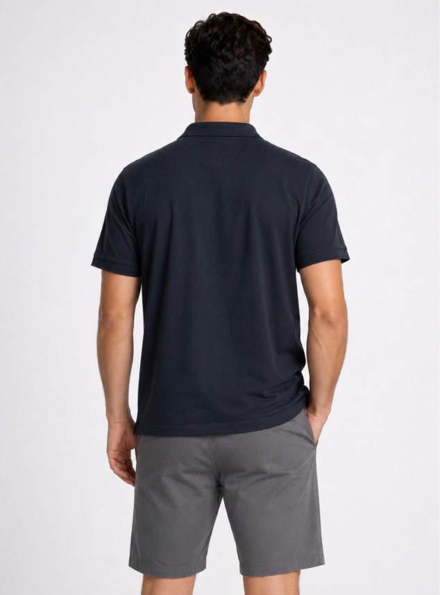 Polera Pique Regular Fit Azul Marino Piero Butti Polera Pique Regular Fit Azul Marino Piero Butti