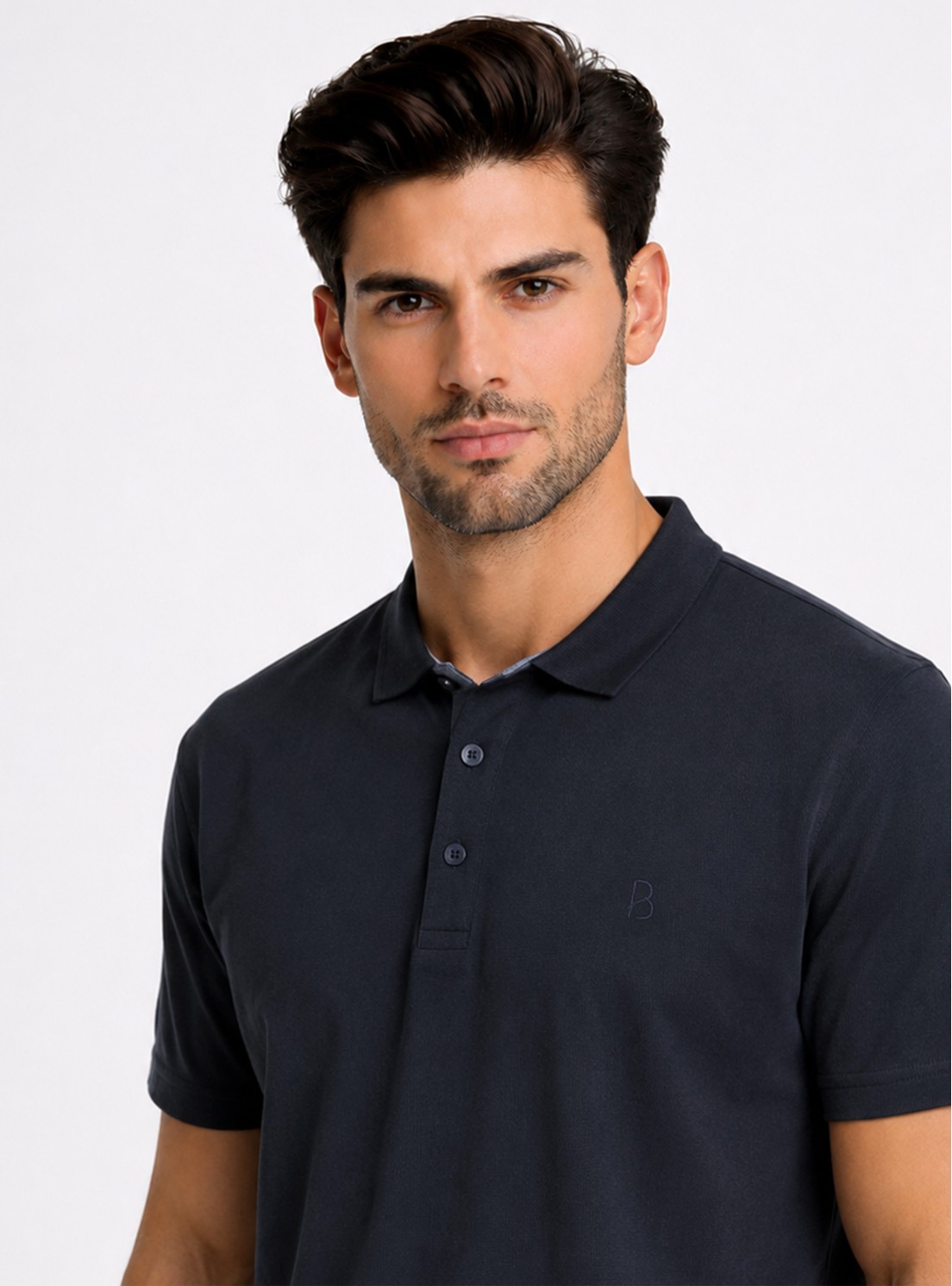 Polera Pique Regular Fit Azul Marino Piero Butti Polera Pique Regular Fit Azul Marino Piero Butti
