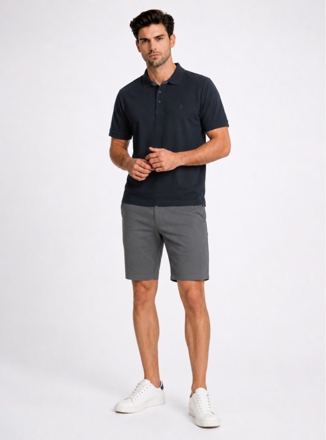 Polera Pique Regular Fit Azul Marino Piero Butti Polera Pique Regular Fit Azul Marino Piero Butti