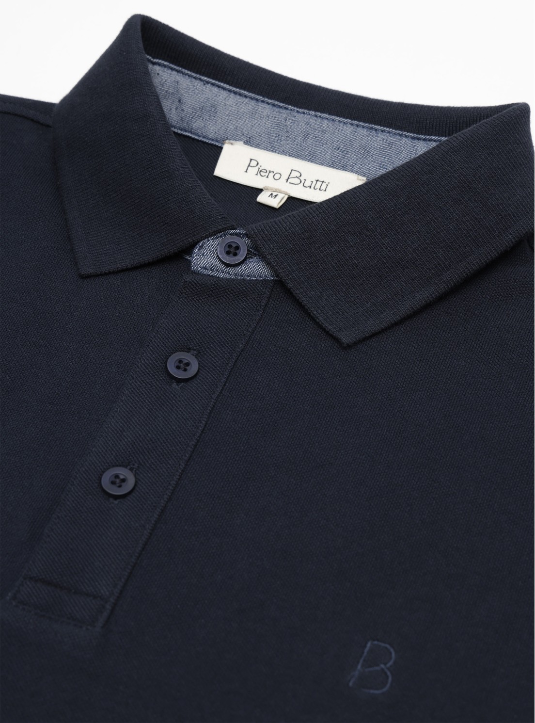 Polera Pique Regular Fit Azul Marino Piero Butti Polera Pique Regular Fit Azul Marino Piero Butti