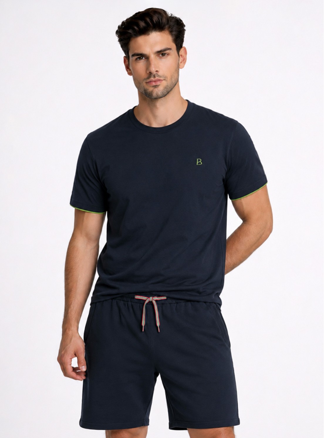 Pijama Corto Regular Fit Azul Piero Butti Pijama Corto Regular Fit Azul Piero Butti