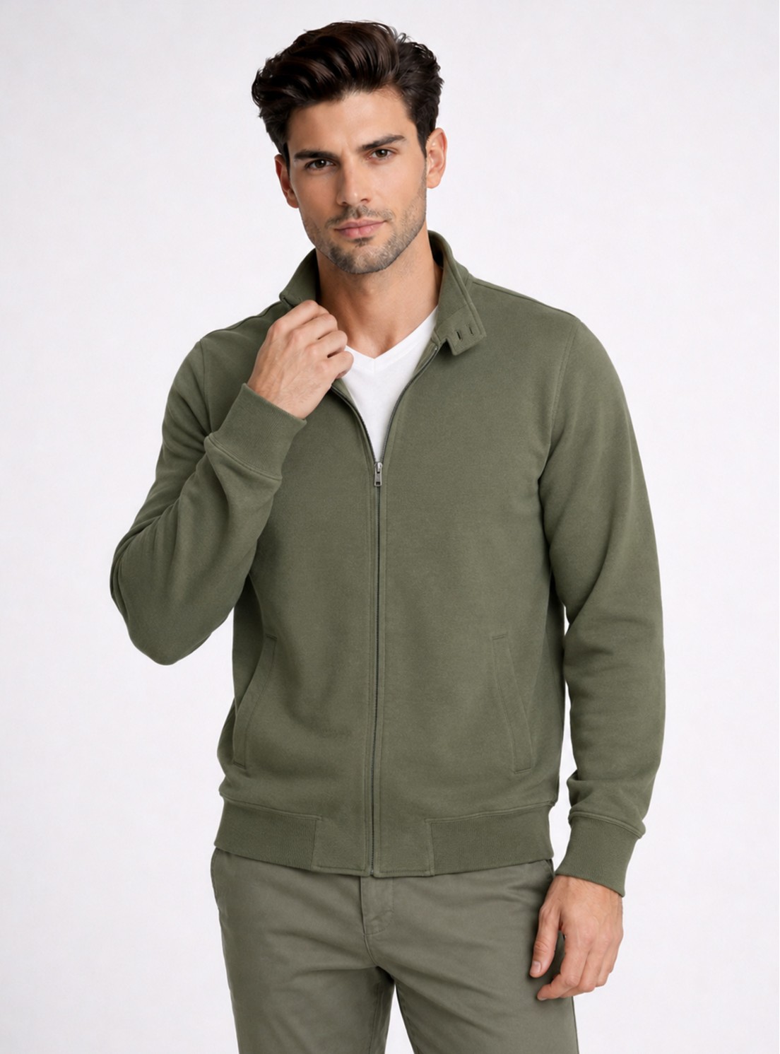 Polerón Cuello Alto Regular Fit Verde Piero Butti Polerón Cuello Alto Regular Fit Verde Piero Butti