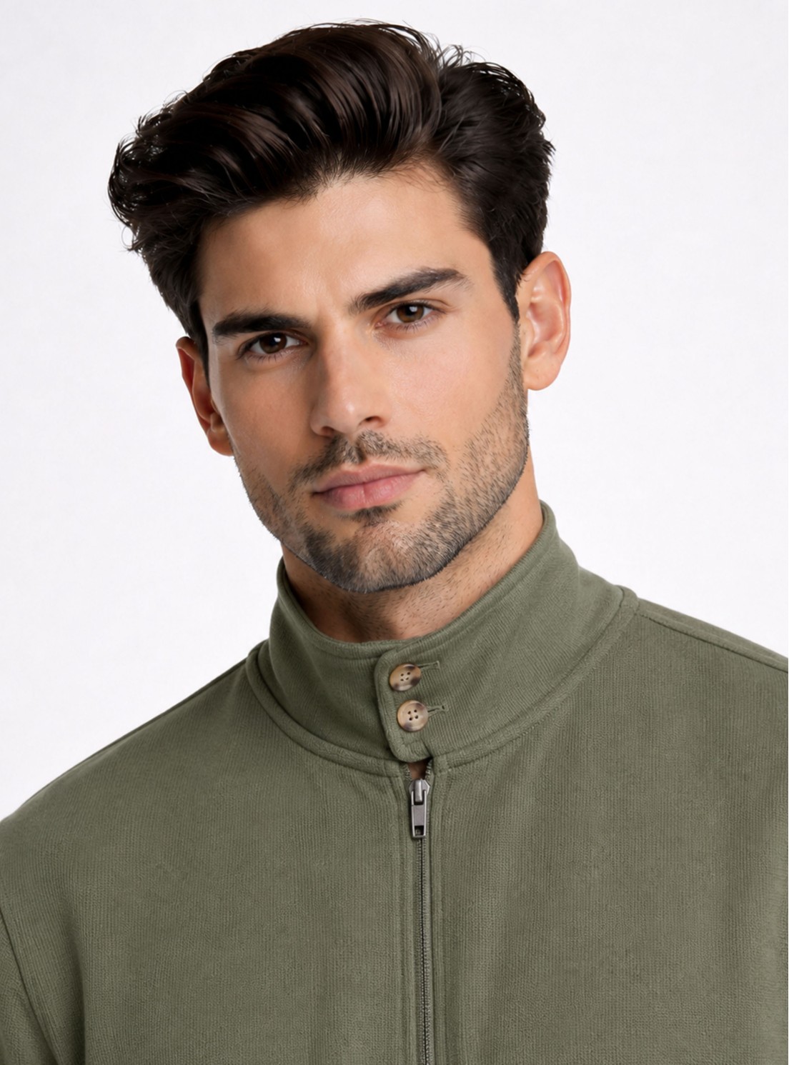 Polerón Cuello Alto Regular Fit Verde Piero Butti Polerón Cuello Alto Regular Fit Verde Piero Butti