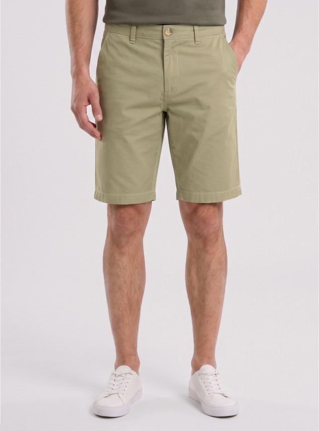 Bermuda Lisa Spandex Regular Fit Verde Piero Butti