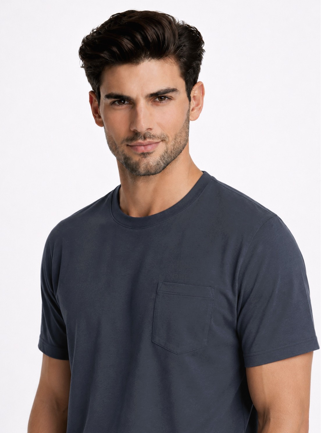 Polera Cuello Redondo Regular Fit Azul Marino Piero Butti Polera Cuello Redondo Regular Fit Azul Marino Piero Butti