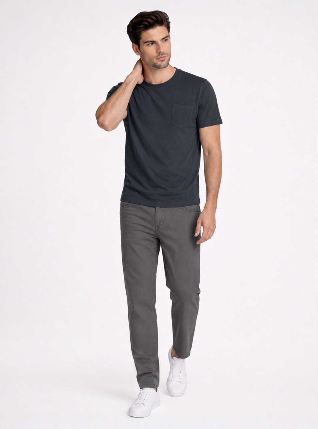 Polera Cuello Redondo Regular Fit Azul Marino Piero Butti Polera Cuello Redondo Regular Fit Azul Marino Piero Butti