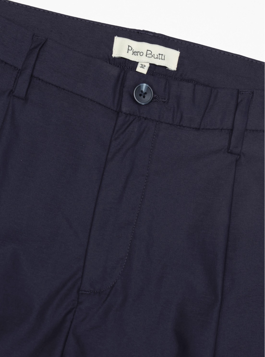 Bermuda Lisa Spandex Regular Fit Azul Marino Piero Butti Bermuda Lisa Spandex Regular Fit Azul Marino Piero Butti