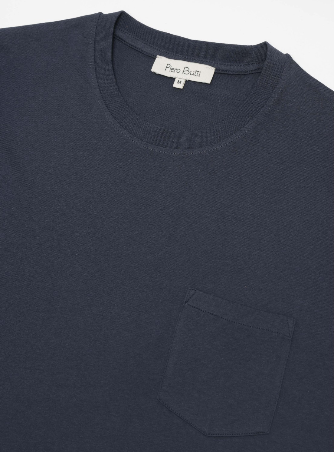 Polera Cuello Redondo Regular Fit Azul Marino Piero Butti Polera Cuello Redondo Regular Fit Azul Marino Piero Butti