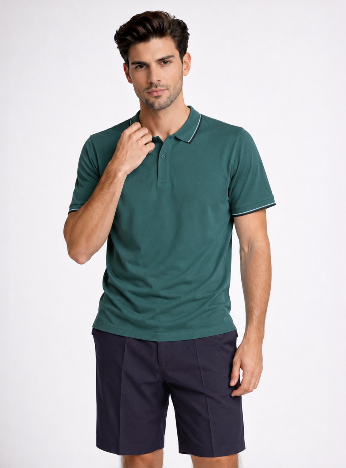 Polera Pique Regular Fit Verde Piero Butti Polera Pique Regular Fit Verde Piero Butti