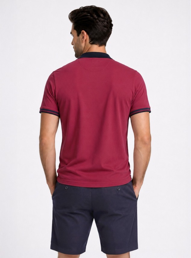 Polera Pique Regular Fit Guinda Piero Butti Polera Pique Regular Fit Guinda Piero Butti