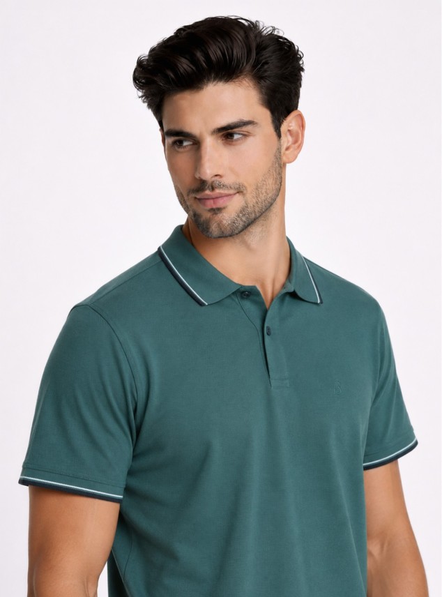 Polera Pique Regular Fit Verde Piero Butti Polera Pique Regular Fit Verde Piero Butti