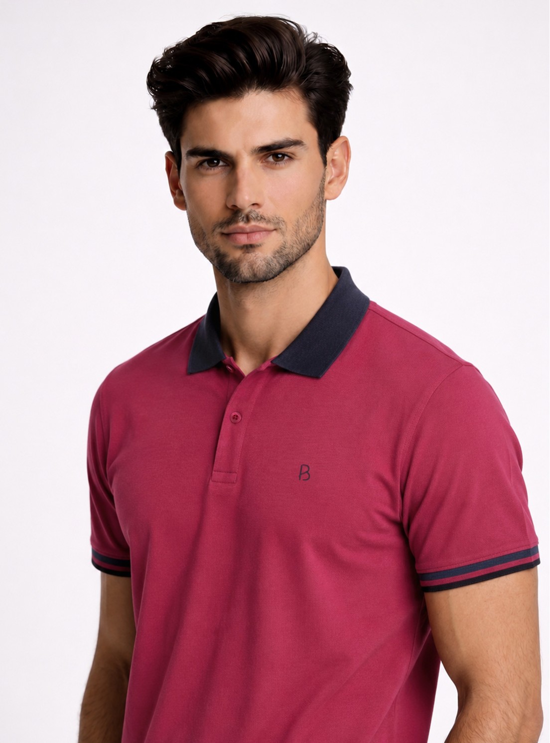 Polera Pique Regular Fit Guinda Piero Butti Polera Pique Regular Fit Guinda Piero Butti