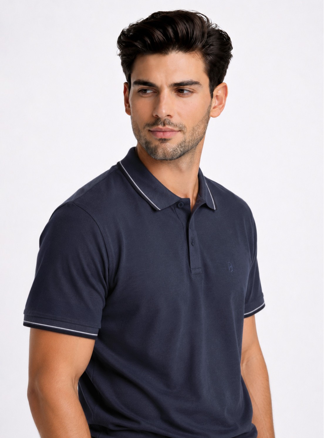 Polera Pique Regular Fit Azul Piero Butti Polera Pique Regular Fit Azul Piero Butti