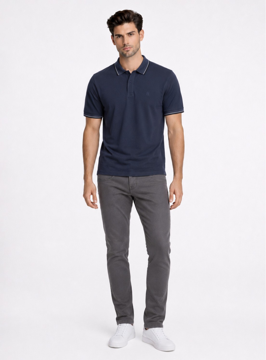 Polera Pique Regular Fit Azul Piero Butti Polera Pique Regular Fit Azul Piero Butti
