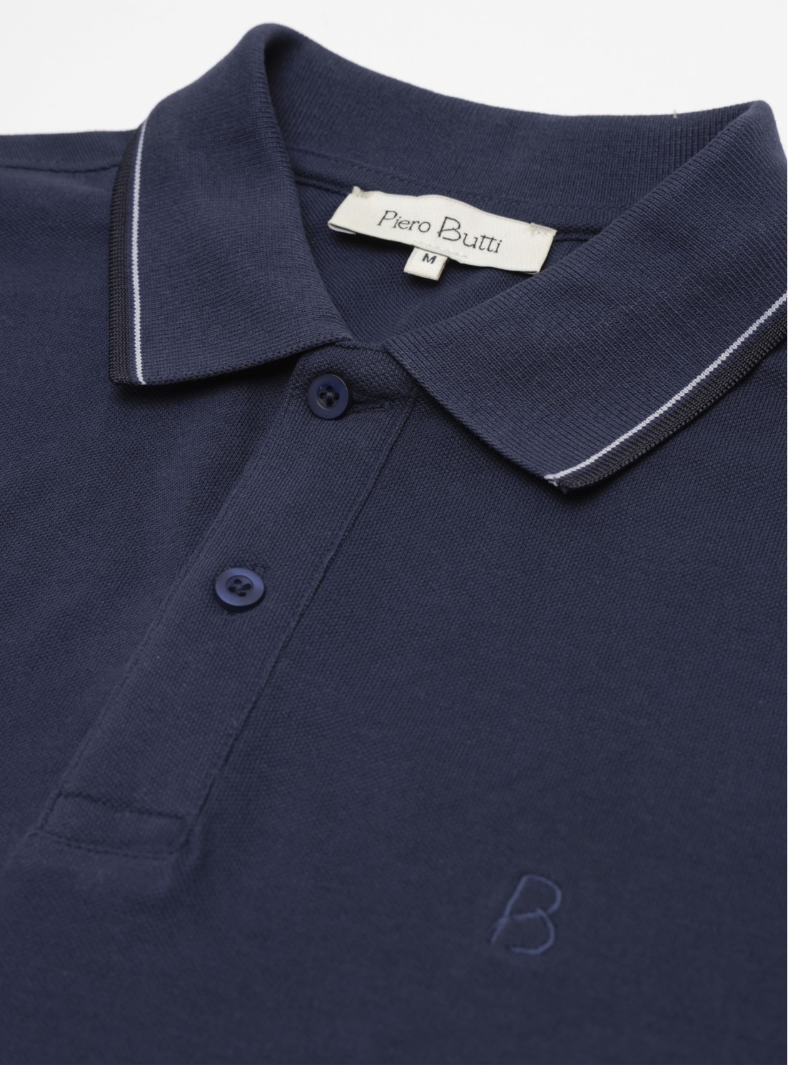Polera Pique Regular Fit Azul Piero Butti Polera Pique Regular Fit Azul Piero Butti