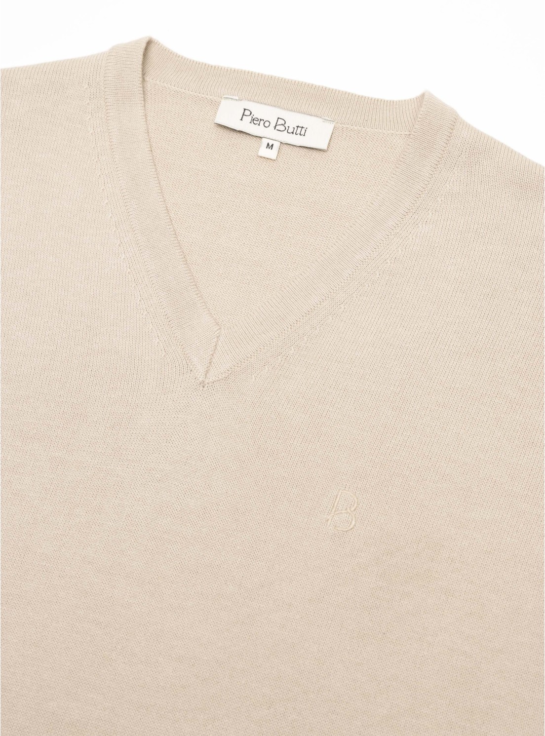 Sweater Cuello V Regular Fit Beige Piero Butti Sweater Cuello V Regular Fit Beige Piero Butti