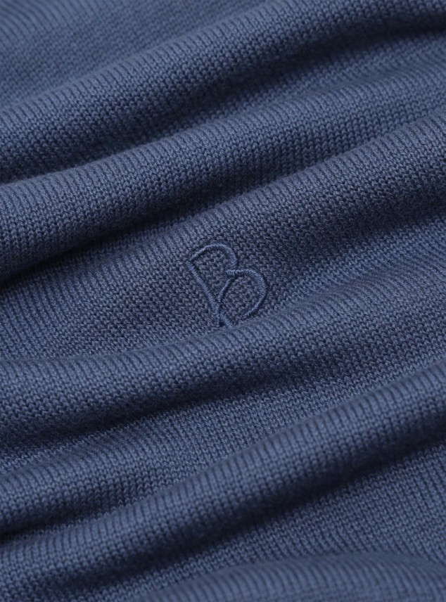 Sweater Cuello V Regular Fit Denim Piero Butti Sweater Cuello V Regular Fit Denim Piero Butti