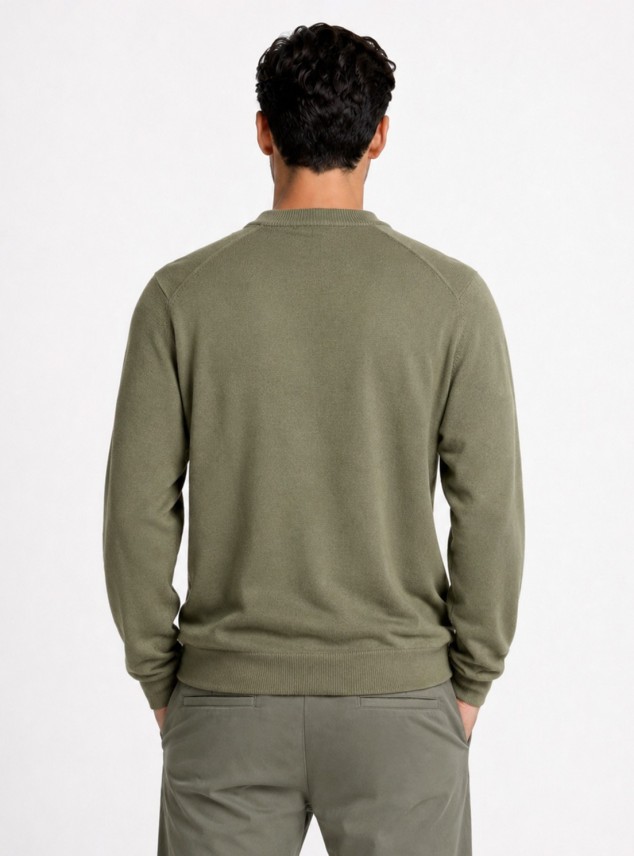 Sweater Cuello V Regular Fit Oliva Piero Butti Sweater Cuello V Regular Fit Oliva Piero Butti