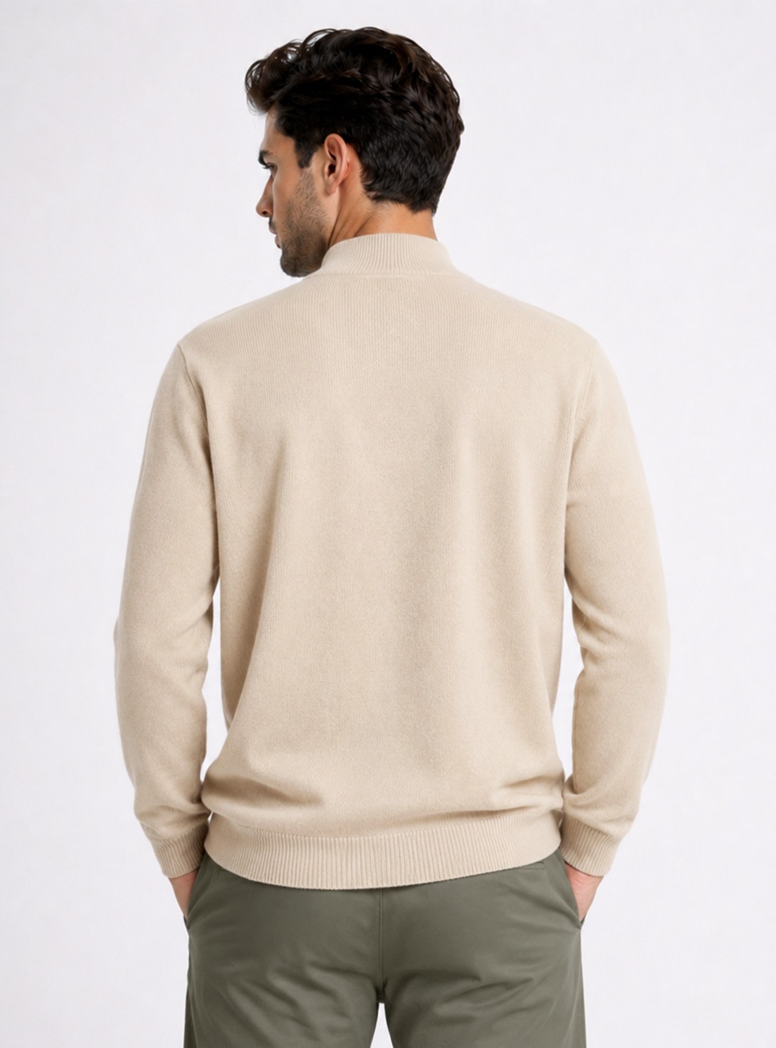 Sweater Cuello Alto Regular Fit Beige Piero Butti Sweater Cuello Alto Regular Fit Beige Piero Butti