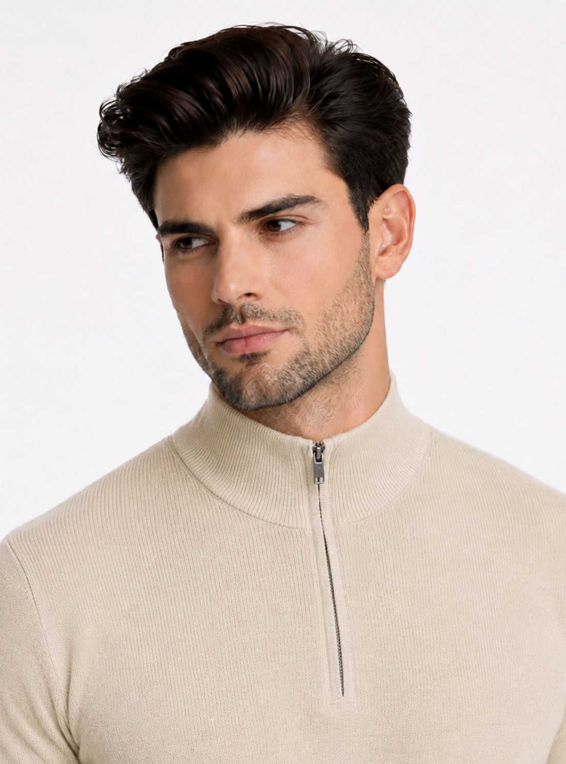 Sweater Cuello Alto Regular Fit Beige Piero Butti Sweater Cuello Alto Regular Fit Beige Piero Butti