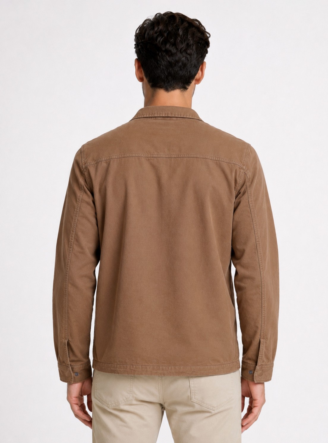 Chaqueta Stone Wash Regular Fit Taupe Piero Butti Chaqueta Stone Wash Regular Fit Taupe Piero Butti