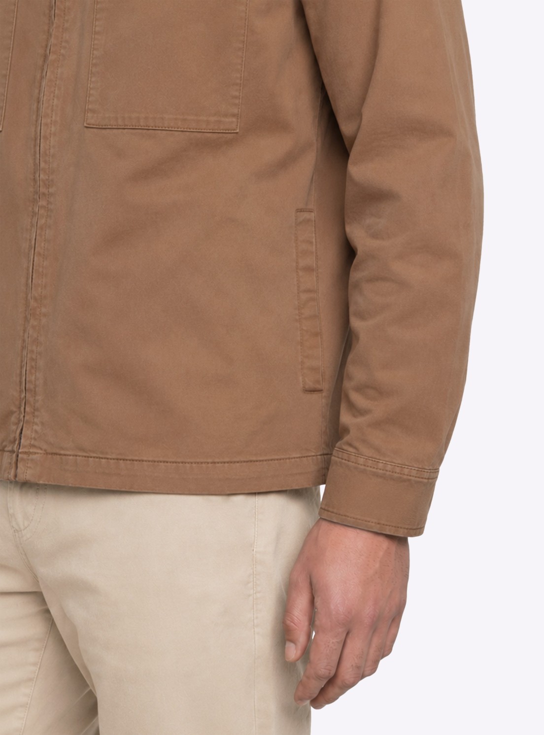 Chaqueta Stone Wash Regular Fit Taupe Piero Butti Chaqueta Stone Wash Regular Fit Taupe Piero Butti