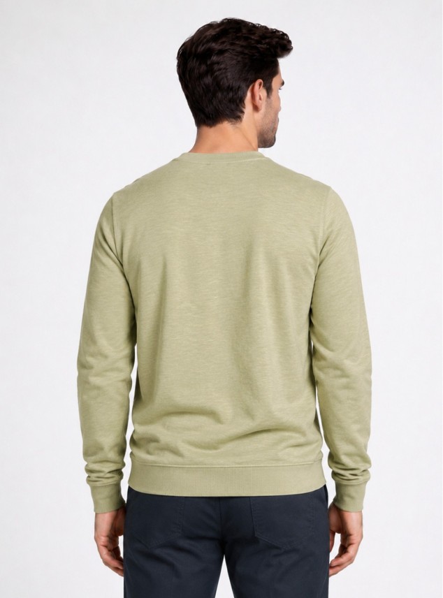 Polerón Cuello Redondo Regular Fit Verde Piero Butti Polerón Cuello Redondo Regular Fit Verde Piero Butti
