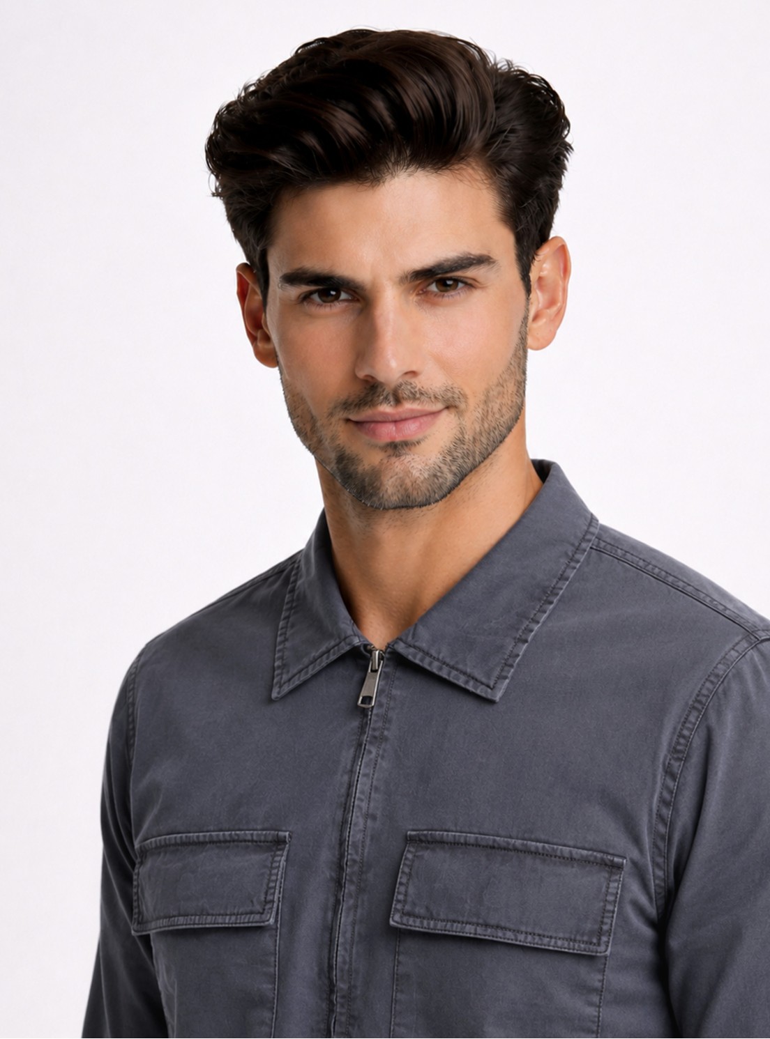 Chaqueta Stone Wash Regular Fit Azul Marino Piero Butti Chaqueta Stone Wash Regular Fit Azul Marino Piero Butti