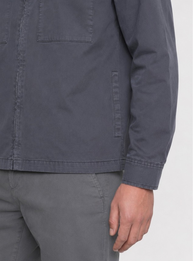 Chaqueta Stone Wash Regular Fit Azul Marino Piero Butti Chaqueta Stone Wash Regular Fit Azul Marino Piero Butti