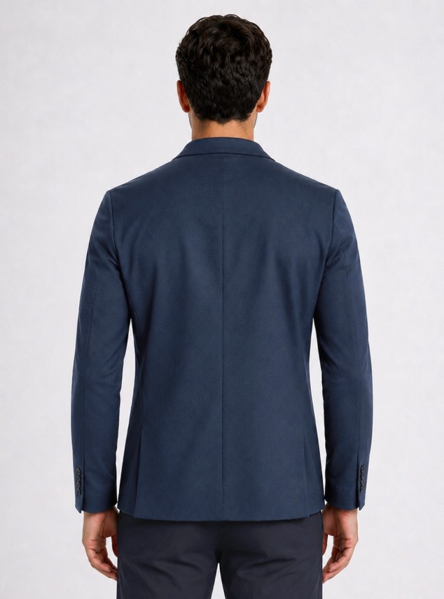 Blazer Poli Viscosa Spandex Tailored Fit Azul Marino Piero Butti Blazer Poli Viscosa Spandex Tailored Fit Azul Marino Piero Butti