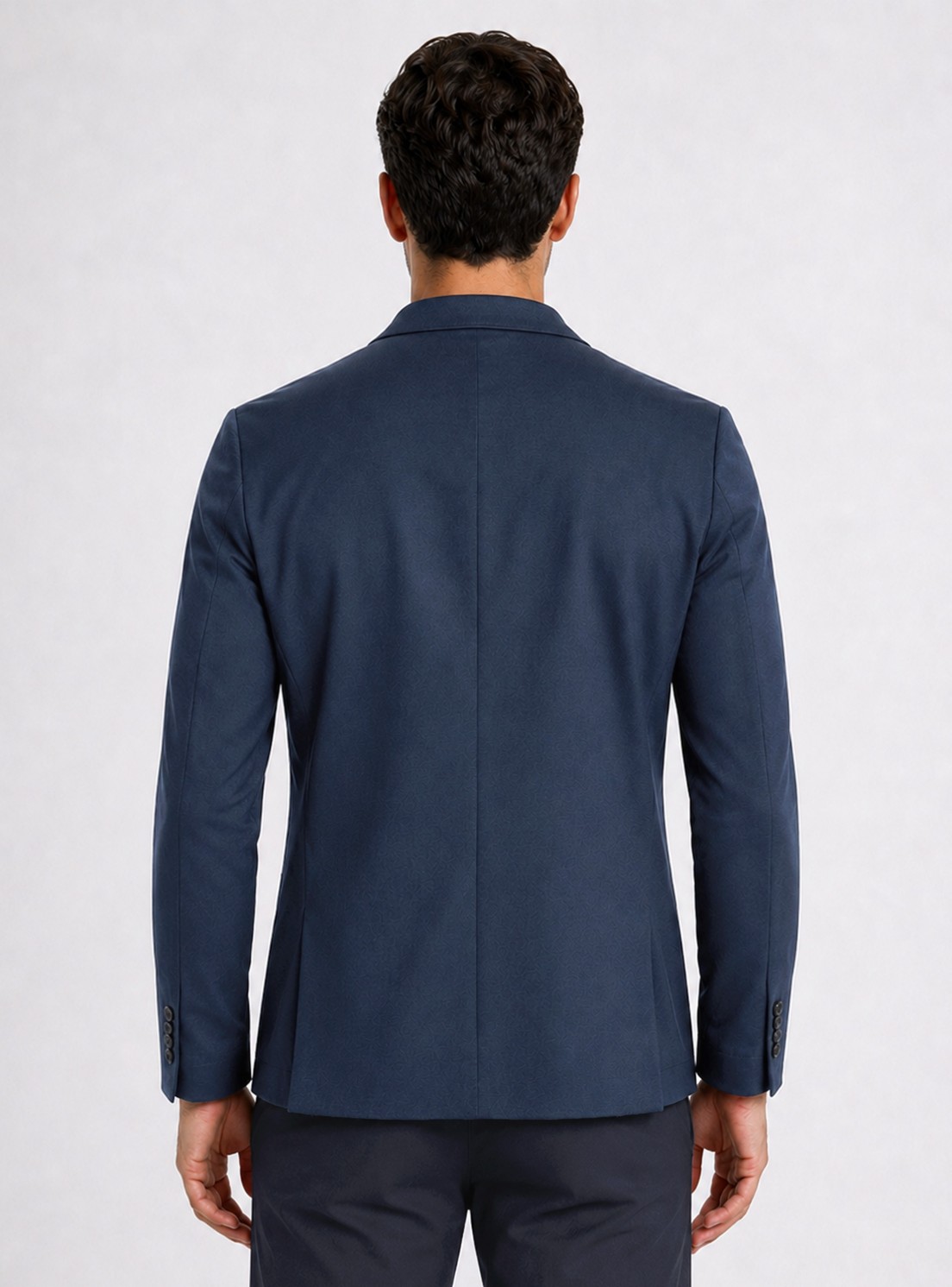 Blazer Poli Viscosa Spandex Tailored Fit Azul Marino Piero Butti Blazer Poli Viscosa Spandex Tailored Fit Azul Marino Piero Butti