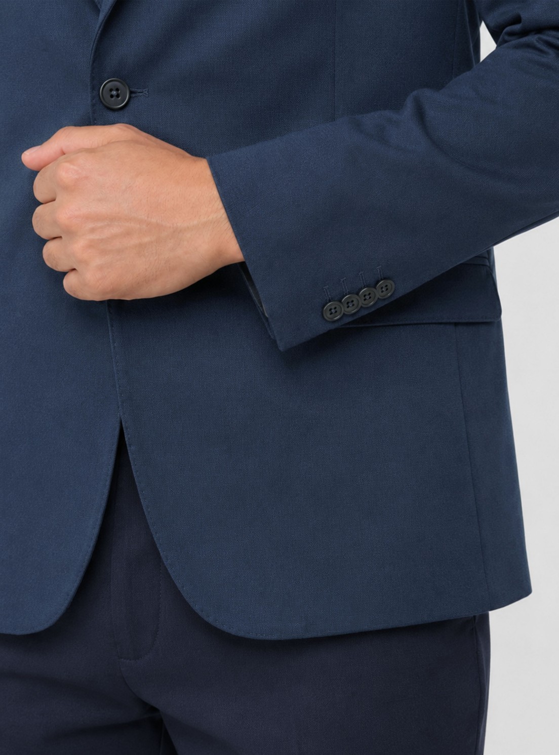 Blazer Poli Viscosa Spandex Tailored Fit Azul Marino Piero Butti Blazer Poli Viscosa Spandex Tailored Fit Azul Marino Piero Butti