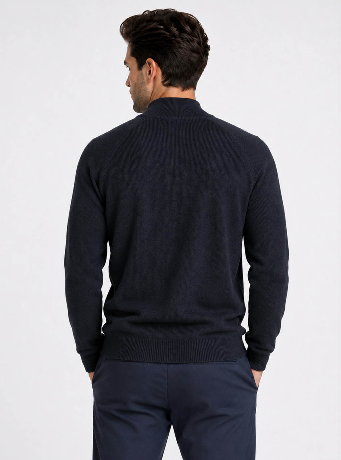 Sweater Cuello Alto Regular Fit Azul Marino Piero Butti Sweater Cuello Alto Regular Fit Azul Marino Piero Butti