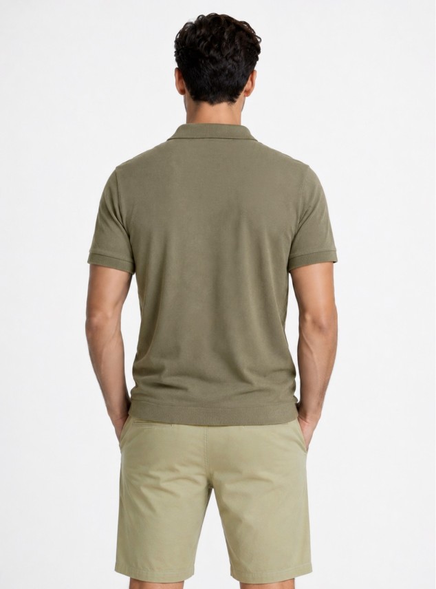 Polera tejida Lisa Regular Fit Verde Piero Butti Polera tejida Lisa Regular Fit Verde Piero Butti